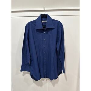 Domenico Vacca Cotton Button Down Dress Shirt Size 43/17